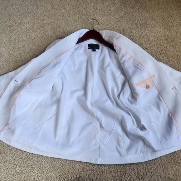 NEW J. Crew White Linen Campbell Blazer 0 00 000 READ: SIZING - Picture 11 of 16